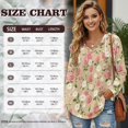 thumbnail image 7 of DISNIMO Floral Printed Sweatshirts for Women Trendy Hoodies Long Sleeve Pullover Tops Waffle Shirts for Fall Winter, S, 7 of 7