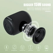 Ortizan X2 Mini Portable Wireless 5.3 Bluetooth Speaker, IPX7 Waterproof Outdoor Speaker with 15W Stereo Sound, 15H Playtime,Stereo Pairing