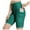 Green, variant on Women High Waist Yoga Shorts Polyester Spandex with Pockets for Workout and Running