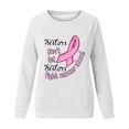 thumbnail image 4 of Breast Cancer Shirts Long Sleeve Pink Ribbon Butterfly Print T-Shirt, 4 of 4
