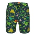 thumbnail image 4 of Naloa Dinosaurs and Tropical Leaves and Flowers Men's Beach Shorts, Surfing shorts, Swim trunks, Quick Dry Swim Trunks for Surfing Beach Fun - 3X-Large, 4 of 9