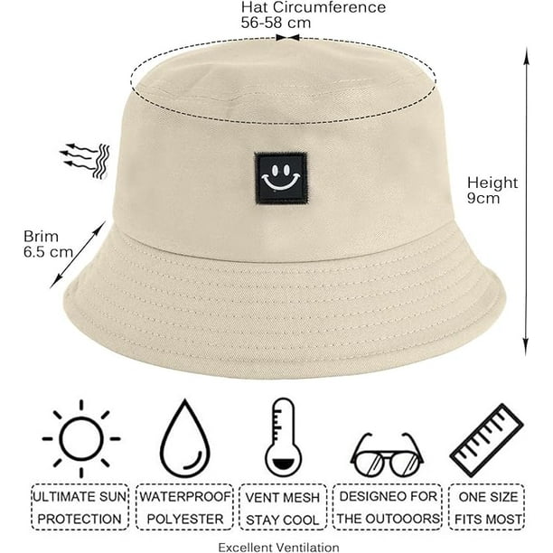 Unisex Cotton Fishing Hats Bucket Hat Foldable Outdoor Summer Caps Leisure Hat for Hiking Camping Travel Fishing 56 58 cm Walmart en linea