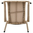 thumbnail image 2 of Manhattan Comfort 2-Piece Genoa Patio Dining Armchair in Nature Tan Weave, 2 of 5