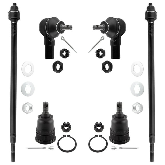 BOXI 6pcs Front Inner and Outer Tie Rods & Lower Ball Joints Fit for Honda CR-V 2002 2003 2004 2005 2006 2.4L l4 | K80223 ES3581 EV80383