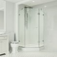 thumbnail image 2 of VIGO Piedmont 38 in. L x 38 in. W x 79 in. H Frameless Hinged Neo-angle Shower Enclosure Kit in Chrome with Clear Glass, 2 of 12