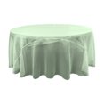 thumbnail image 1 of Mantel redondo de organza LA Linen 120 pulgadas menta, 1 of 1
