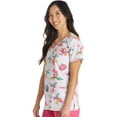 thumbnail image 7 of Tooniforms Scrubs Top For Women V-Neck Print TF614, 7 of 7