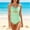 A181 Green, variant on Swimsuits for Women Halter Sweetheart Ruched Tummy Control One Piece Monokini Smooth Knot Front Cut Out Slimming Pool Party Swimwear