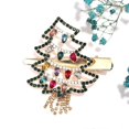 thumbnail image 5 of ZHAOCHENG Horquilla para el pelo de Navidad para mujer, con cristales de estrás, copos de nieve, guirnalda de renos, horquilla para el pelo, regalo de fiesta, 5 of 5
