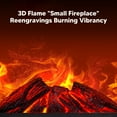 thumbnail image 3 of 1000W Mini Fireplace Heater, 7.8in Fireplace Stove With  Flames Logs Overheating   Tip Over Switch, Space Heater With Heating And Fan Modes, 3 of 8