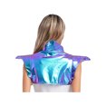thumbnail image 3 of XUNZOO Shiny Metallic Gothic Armor Shrug for Women for Halloween & Performance Shows Blue L, 3 of 6