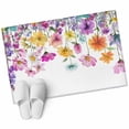thumbnail image 2 of Pink Flowers 2'x3' Washable Rug, Spring Floral Elegant Pastoral Watercolor Non-Slip Soft Doormat Area Rugs for Entrance Bathroom Bedsides, Carpet for Kitchen Bedroom, Entryway Floor Mat, 2 of 9