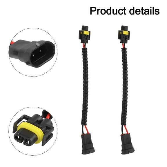 Male And Female Connectors H11 H8 H9 Wiring Harness For Headlights And Fog Lights Pre Wired High Quality Copper Wiring