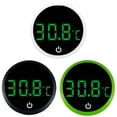 thumbnail image 4 of Digital Aquarium Fish Tank Thermometer, Accurate LED Display Mini Stick-on Water Temperature Gauge for Small Reptile Tanks, Terrariums, Water Proof Electronic Monitor, Compact Design, 1.77in, Black, 4 of 8