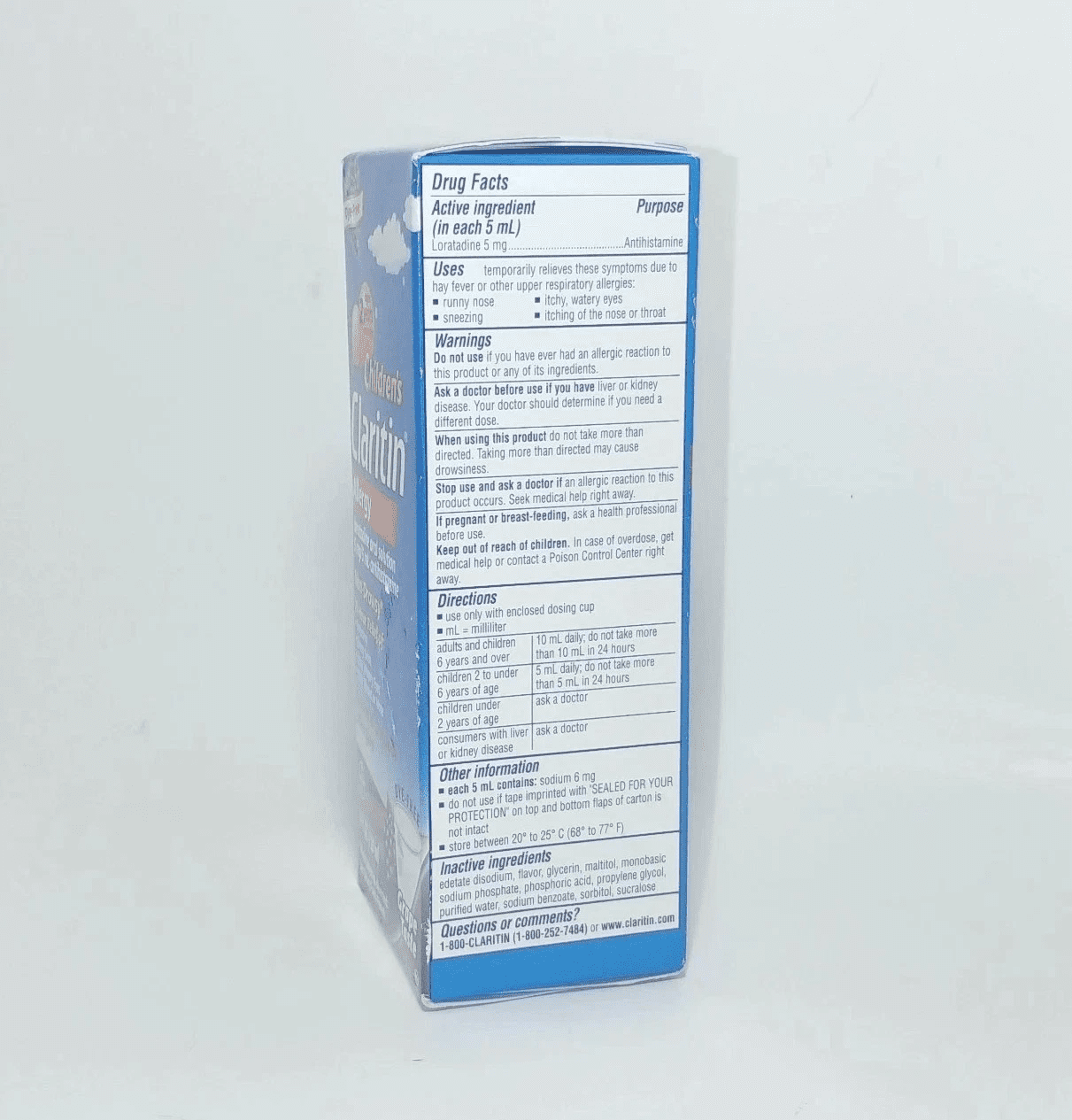 Claritin Children's Allergy Solution Grape Flavor - 4 oz, Pack of 4