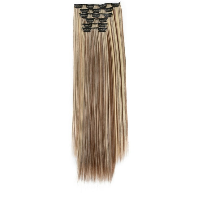 Pinces à Cheveux Pinces pour Cheveux Pinces d'Extension de Cheveux Réelles en Remy Mode Cheveux Longue Pince dans Extensions de Cheveux Tête Complète Perruque Droite