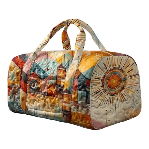Yopmin Quilted Travel Bag Quilted Unisex Vintage Weekend Bags with Handles Travel Accessories for Dating Shopping
