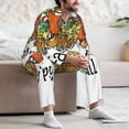 thumbnail image 7 of Balery It'S Fall Y'All Pattern Pajama Sets for Men Long Sleeve 2 Piece Sleepwear Loungewear Sets Soft PJ's with Pockets Long Sleeve Comfy Pj Sets-, 7 of 7