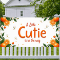 thumbnail image 5 of LUUFILx Little Cutie Orange Themed Backdrop Banner for Baby Shower Photography Decor Party Supplies Spring Decorations Background Props, 5 of 8