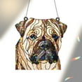 thumbnail image 6 of 89Bloom Chinese Shar-pei Stained Glass Hologram Ornament, Dog Stained Glass Suncatcher Ornaments Home Decor, Dog Holographic Ornaments, 6 of 7