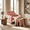 Pink, variant on Adjustable Backrest Convertible Sofa Bed, 3-in-1 Linen Reclining Sleeper Chair, Multifunctional Couch for Living Room Bedroom Small Space, Pink