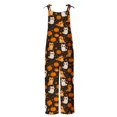 thumbnail image 5 of Yertdoel Jumpsuits for Women Halloween Funny Print Adjustable Strap Loose Fit Overalls Fashion Casual Rompers Pants with Pockets, 5 of 5