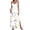 003 Multicolor, variant on Women's Mardi Gras Summer Casual Printed V-Neck Split Halter Camisole Long Dress , Beach Skirt, Suspender Dress