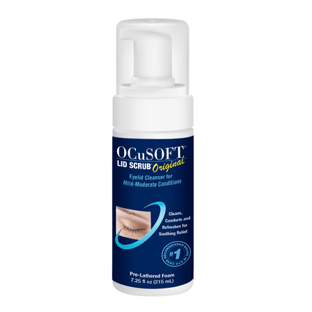 OCuSOFT Lid Scrub Original Foaming Eyelid Cleanser 7.25 Ounces, 215 Milliliters