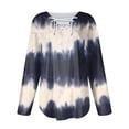 thumbnail image 5 of gakvbuo Plus Size Pullover Sweaters For Women Long Sleeve Sweatshirts Fall Tunic Tops Women's Printed Loose T-shirt Long Sleeves Blouse V-Neck Casual Tops, 5 of 5