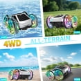 thumbnail image 6 of UUGEE Remote Control Car Car Toys for Boys, 2.4 GHz 4WD Amphibious RC Car Boat, 360°Rotation RC Truck Stunt Cars with LED Lights, Christmas Birthday Gifts for 8 9 10 Kids Girls, 6 of 8