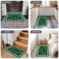 thumbnail image 6 of Green, Door Mat&nbsp;Indoor Outdoor Entrance, Non Slip Rug for Kitchen Bathroom Entryway Rug, St. Patrick's Day Shamrock Spring Checkered Washable Doormat Floor Mat for Office Home Decor 24x36 Inch, 6 of 8
