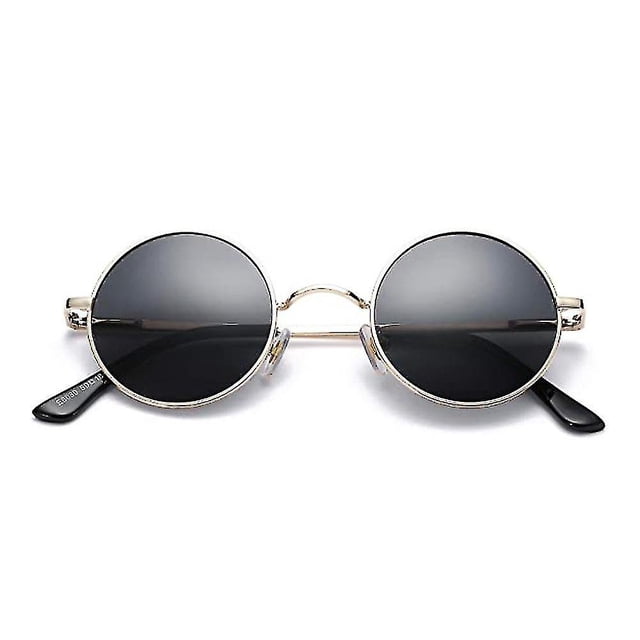 Gafas de sol polarizadas redondas pequeñas retro para hombres y mujeres estilo John Lennon