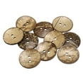thumbnail image 1 of Botones de cáscara de coco Uxcell de 10 piezas de 50 mm para costura, botones redondos de reemplazo para decoración de ropa, accesorios de bricolaje, marrón, 1 of 6