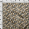 thumbnail image 3 of oneOone Polyester Spandex Yellow Fabric Abstract Floral Sewing Material Print Fabric By The Yard 56 Inch Wide-1ra, 3 of 5