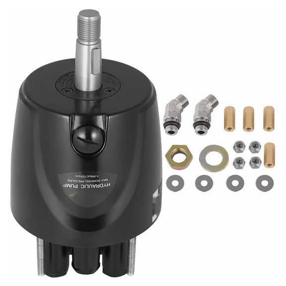 Hydraulic Steering Pump HH5271-3 for Boats - 300 HP Outboard Helm - 4.9 Turns Lock-to-Lock - Aluminum Alloy Marine Steering