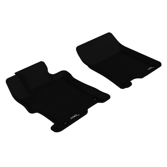 3D MAXpider Custom Fit Kagu Floor Mat (Black) Compatible with Honda Accord 2008-2012 - Front Row