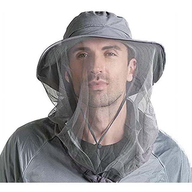 Velo de apicultor/sombreros de mosquitera para apicultura de abejas con red/gorra de protección solar para senderismo