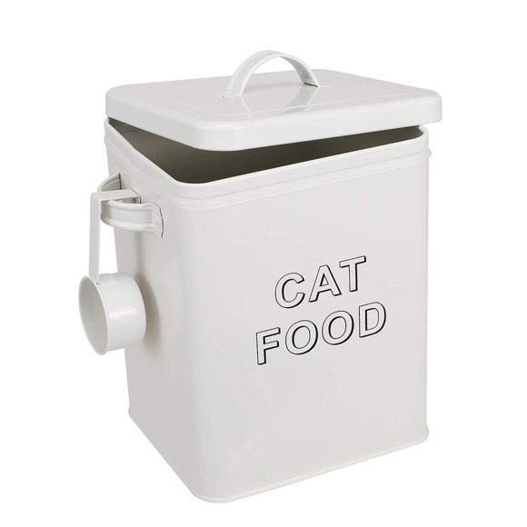 Recipiente de almacenamiento de comida para gatos Pethyy, capacidad de 5 a 6 libras