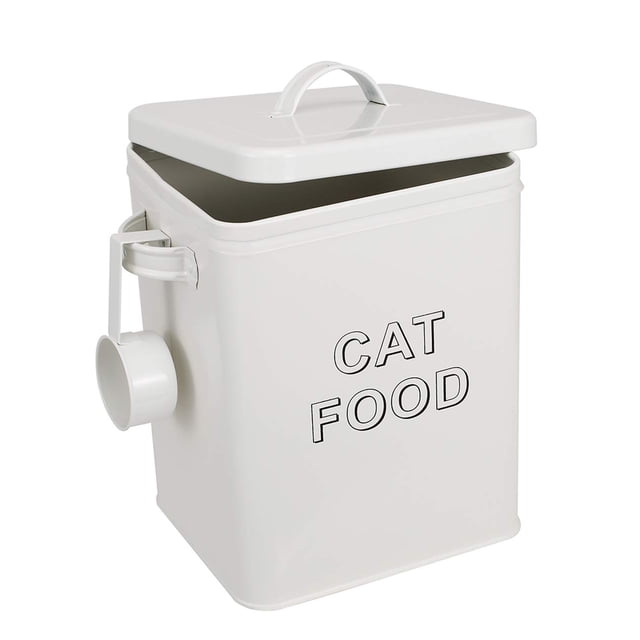 Recipiente de almacenamiento de comida para gatos Pethyy, capacidad de 5 a 6 libras