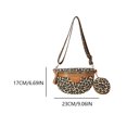 thumbnail image 2 of Bolso Bandolera WDOplteas Leopardo Correa Ajustable PU para Mujer Tamaño 230 x 80 x 170 mm, 2 of 9