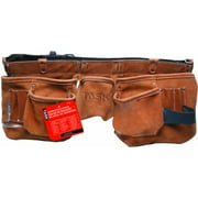 Task Tools T77261 Carpenter's Apron with Leather Belt, Oversized, 11-Pocket