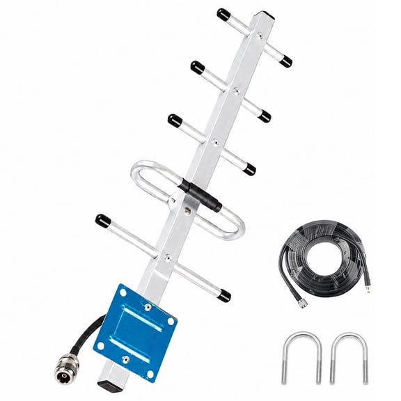 Helium Miner Lora Antenna 915mhz 8dbi Yagi Directional Outdoor TV Antenna with RG58 30ft Cable Low Loss