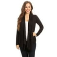 thumbnail image 4 of Women's Casual Long Sleeve Open Front Cardigan Solid Color Loose Fit Layer, 4 of 4
