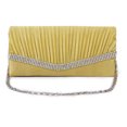thumbnail image 4 of Bolso para mujer de de Noche Floral de Cristal Satinado para Mujer Boda - Dorado oro Magideal Bolso para mujer, 4 of 7