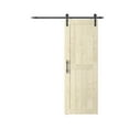 thumbnail image 2 of K Series 30in. x 84in. Knotty Wood Unfinished Sliding Barn Door With Hardware Kit, 2 of 9