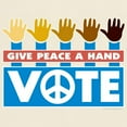thumbnail image 3 of CafePress - Vote Peace Light T Shirt - Light T-Shirt - CP, 3 of 4