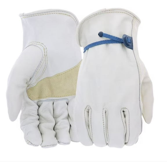 Project Source X-large Off-white Leather Construction Gloves