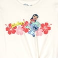 thumbnail image 4 of Disney Lilo & Stitch Little Girls' 2-Piece T-Shirt and Shorts Set Lilo and Stitch Pink, 4 of 5