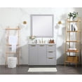 thumbnail image 6 of 42 inch single bathroom vanity in grey with backsplash, 6 of 8
