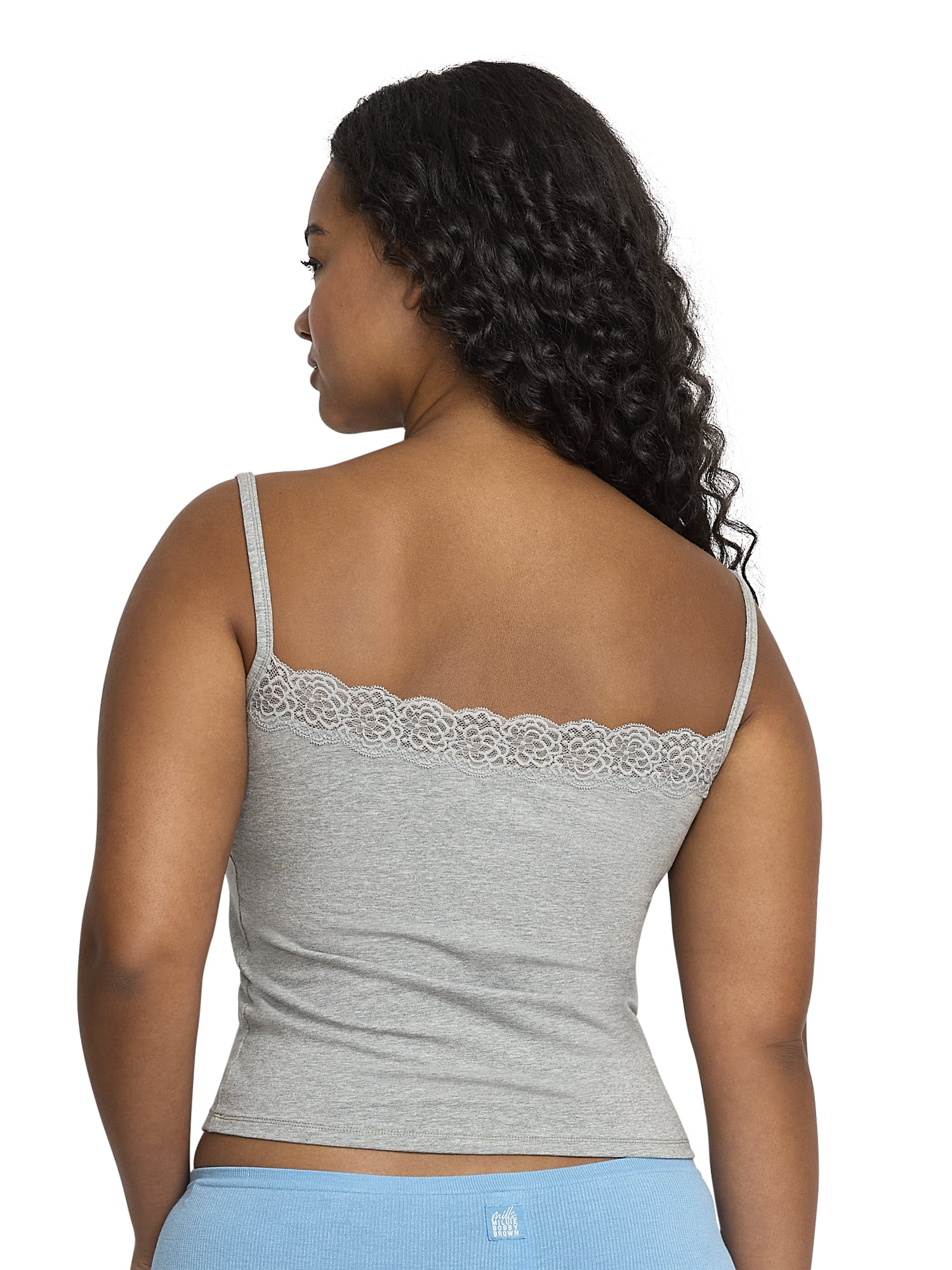 Mills by Millie Bobby Brown Women's Lacy Cotton Camisole, Sizes XS-XXXL